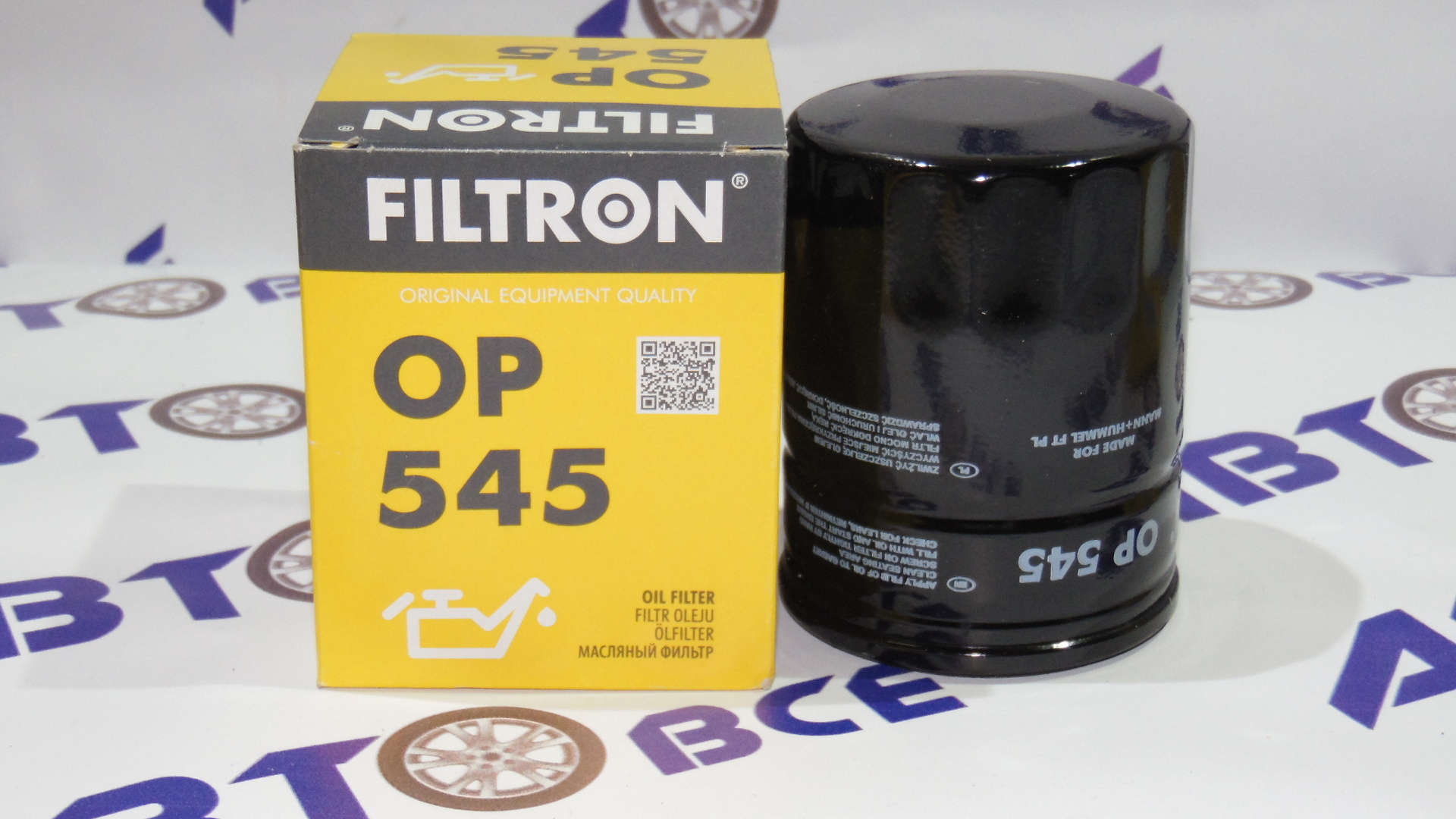 Фильтр масла OP545 FILTRON